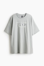 Oversized Motif-detail T-shirt