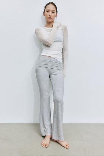 Flared Jersey Pants