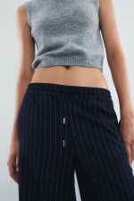 Wide-cut Pull-on Pants