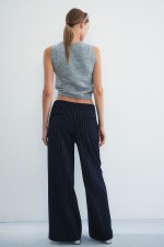 Wide-cut Pull-on Pants