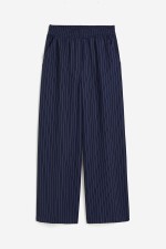 Wide-leg Twill Pants