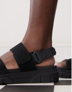 Greyfield sandals in black suede