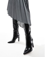 Cancun knee high boots in black