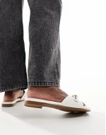 60% New Celini flat sandals in white patent