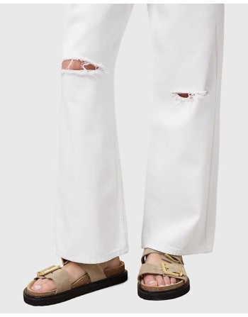 Isla leather sandals in sand