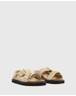 Isla leather sandals in sand